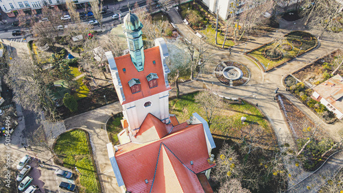 Sopot during early spring, baltic sea, beach in Poland