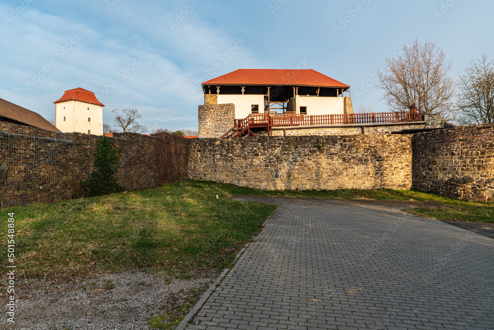 Slezskoostravsky hrad castle in Ostrava city in Czech republic