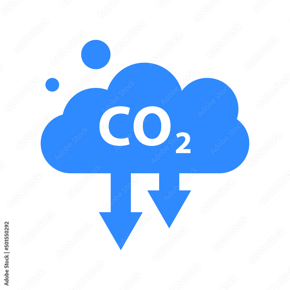 CO2 reduction cloud icon. CO2 emissions in cloud icon isolated on white background. Carbon dioxide formula, smog pollution concept, environment concept. Clipart Vector illustration. CO2 reduction cloud icon. CO2 emissions in cloud icon isolated on white background. Carbon dioxide formula, smog pollution concept, environment concept. Clipart Vector illustration.