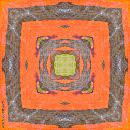 Seamless kaleidoscope or endless pattern for background