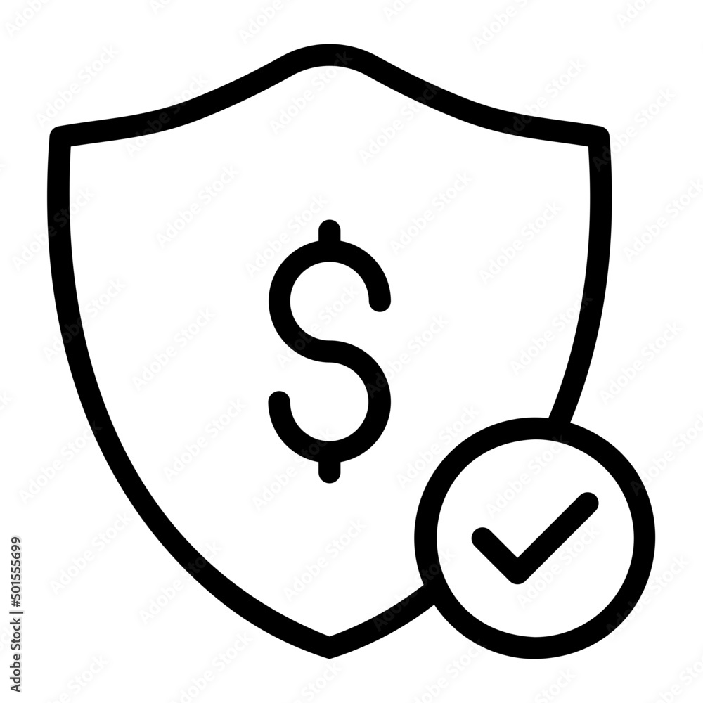 secure payment line icon secure payment line icon