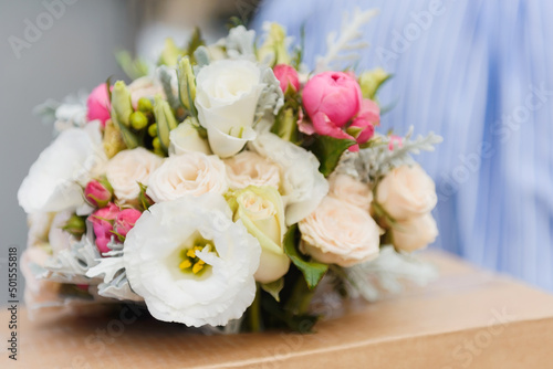 wedding bouquet of roses