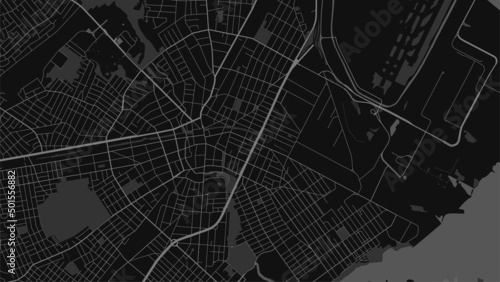 Obraz na plátně Urban city map of Elizabeth