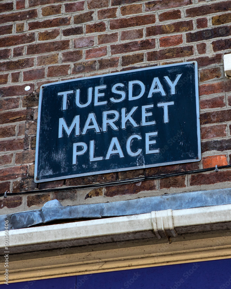 Obraz premium Tuesday Market Place in Kings Lynn, Norfolk, UK