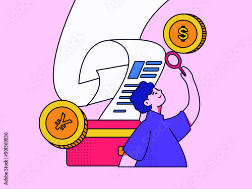 Business finance vector creative concept illustration

