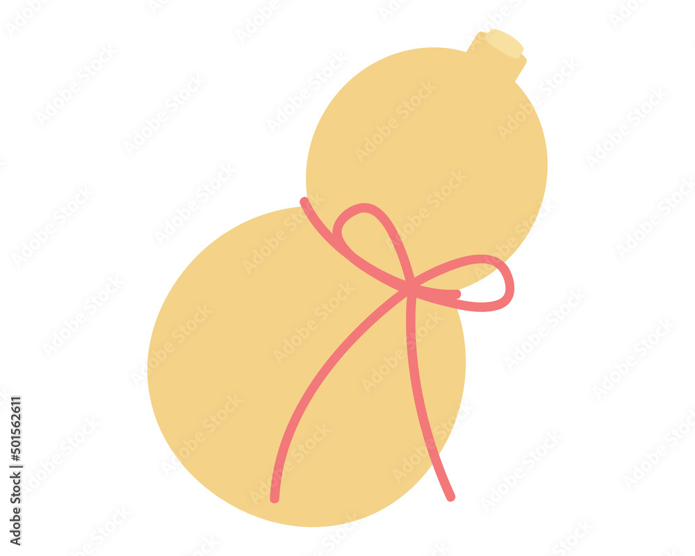 年賀状イラスト素材　瓢箪　ひょうたん