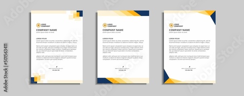 modern corporate letterhead template design