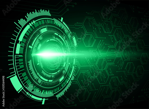 eye cyber circuit future technology concept background 