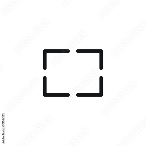full screan icon vector for website symbol presentation