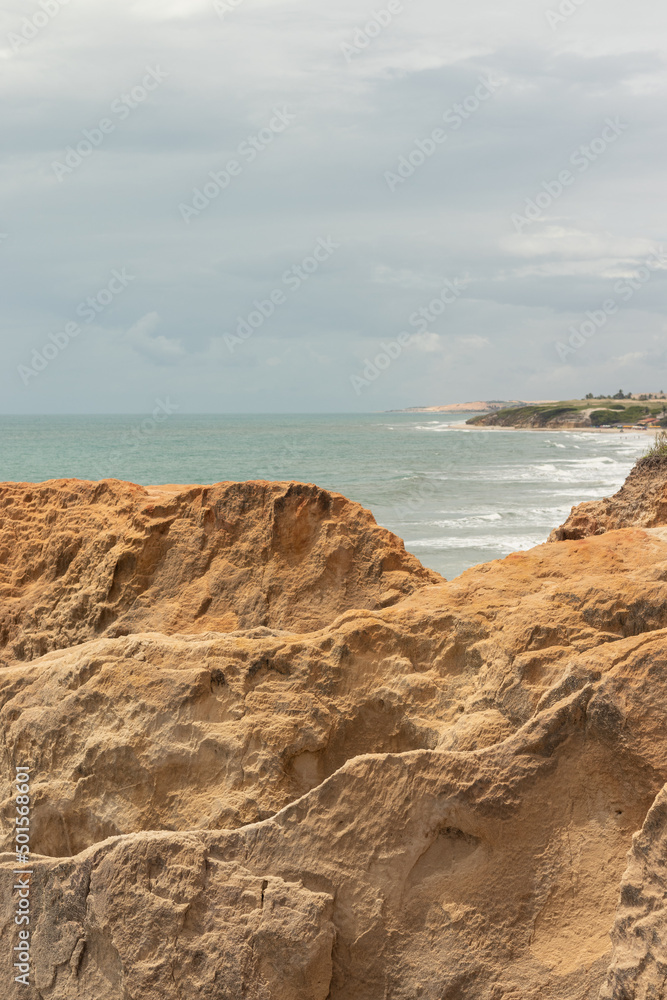 Cliffs on Brazilian beaches