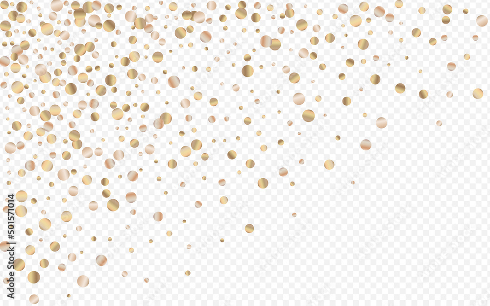 Gold Circle Vector Transparent Background. Happy