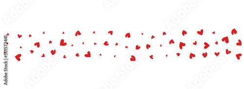 Wallpaper Mural Burgundy Hearts Vector Panoramic White Backgound. Torontodigital.ca
