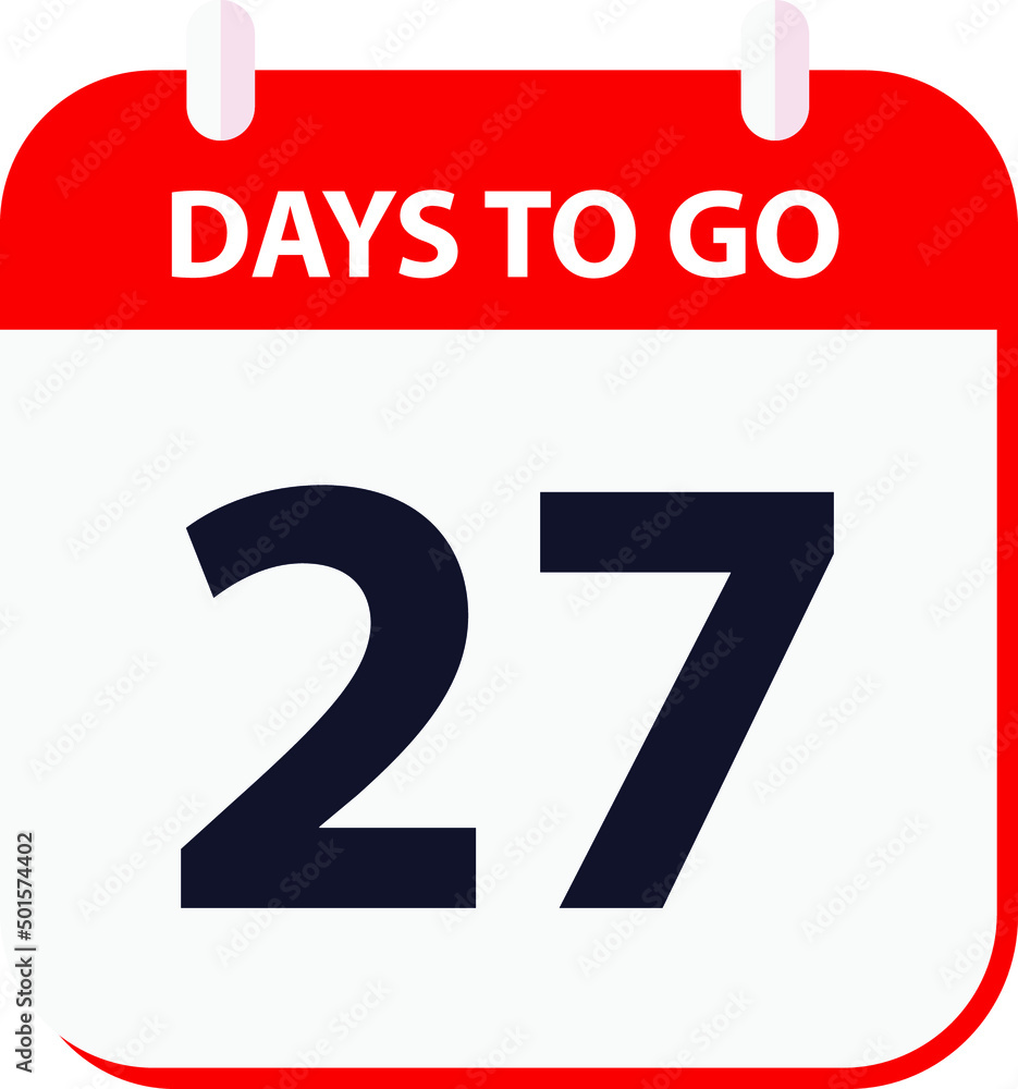 days to go last countdown icon 27 days go vector image. days to go last countdown icon 27 days go vector image.