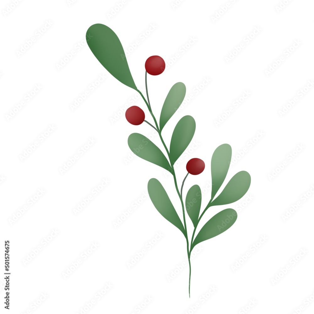 Cherry with leaf. Cherry with leaf.