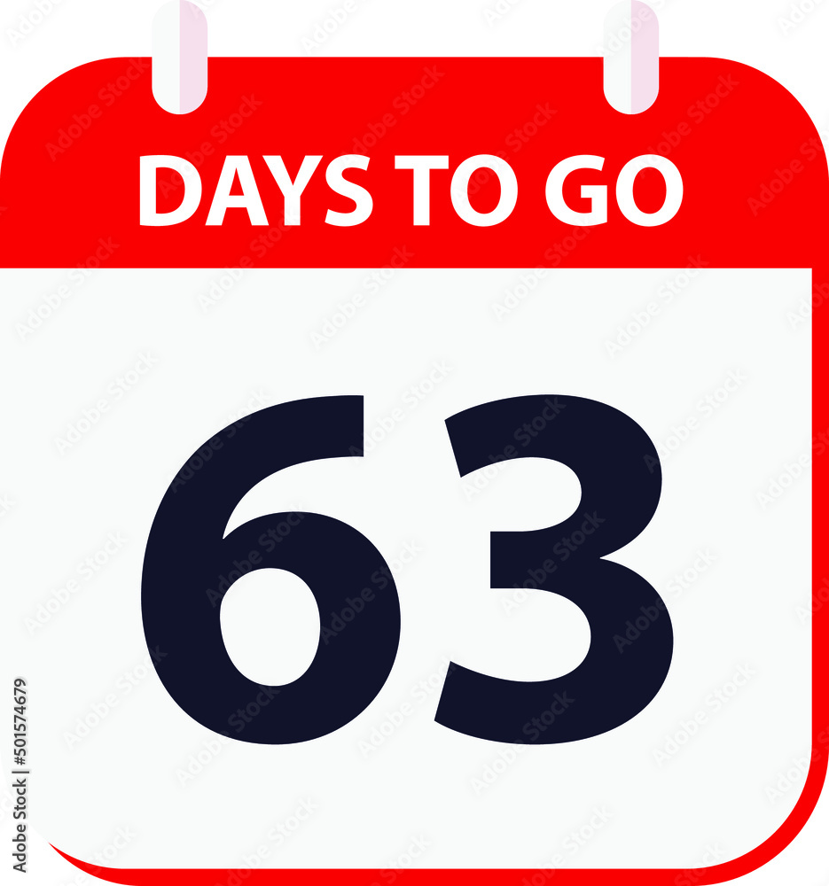 days to go last countdown icon 63 days go vector image. days to go last countdown icon 63 days go vector image.