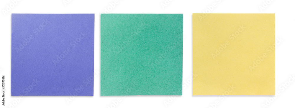 Three leaflets stickers for notes