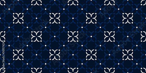 Abstract line shape geometric motif elegant pattern seamless ornate background. Flowers ornament floral concept art. Modern fabric design textile swatch ladies dress, man shirt all over print block.