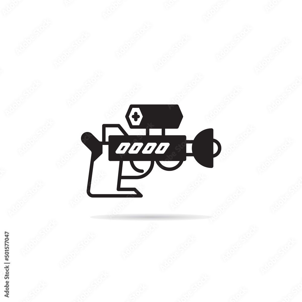 space gun and blaster icon vector illustration space gun and blaster icon vector illustration
