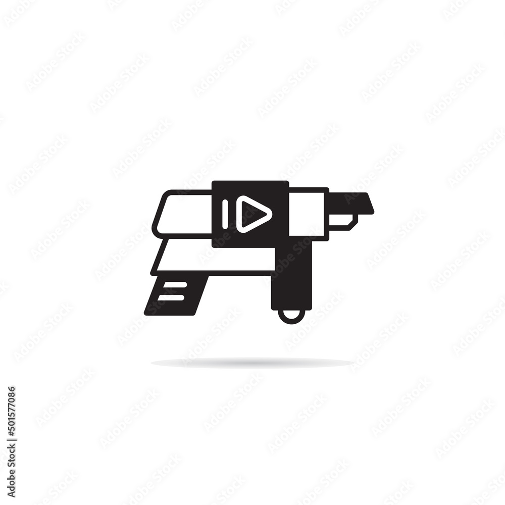 space gun and blaster icon vector illustration space gun and blaster icon vector illustration