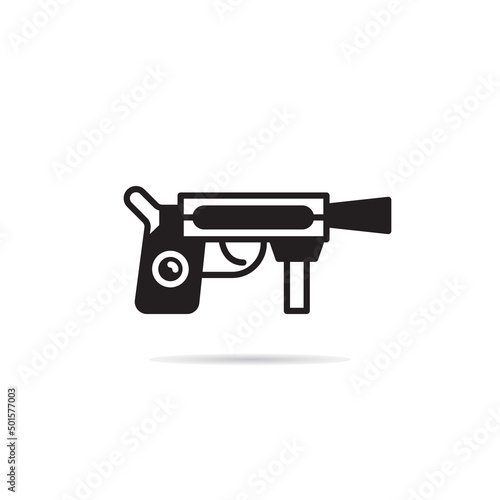 space gun and blaster icon vector illustration