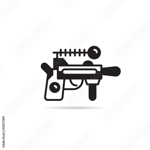 space gun and blaster icon vector illustration