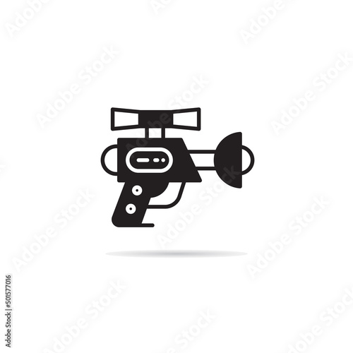 space gun and blaster icon vector illustration