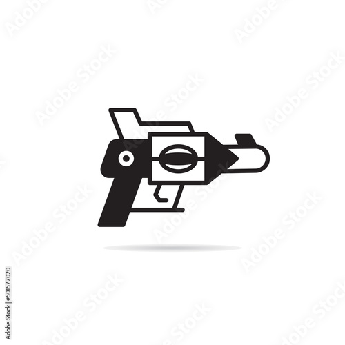 space gun and blaster icon vector illustration