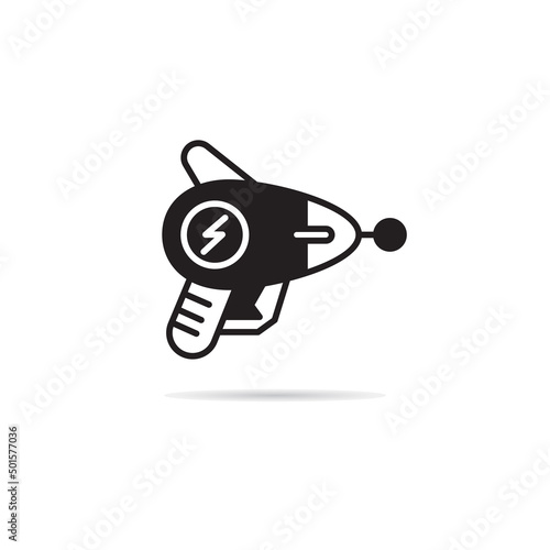 space gun and blaster icon vector illustration