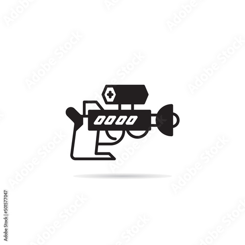 space gun and blaster icon vector illustration