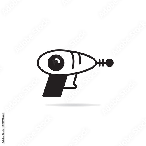 space gun and blaster icon vector illustration