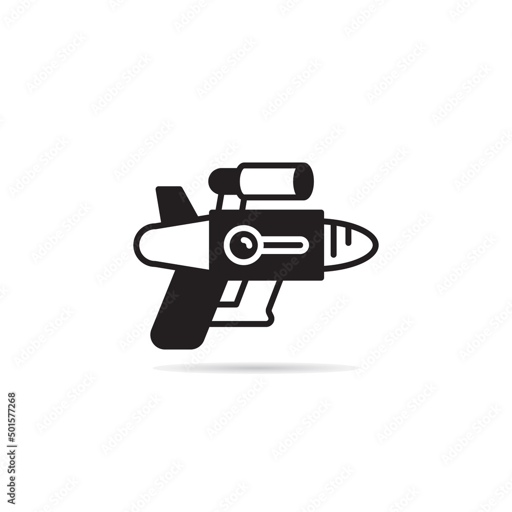 raygun and space gun icon vector illustration raygun and space gun icon vector illustration