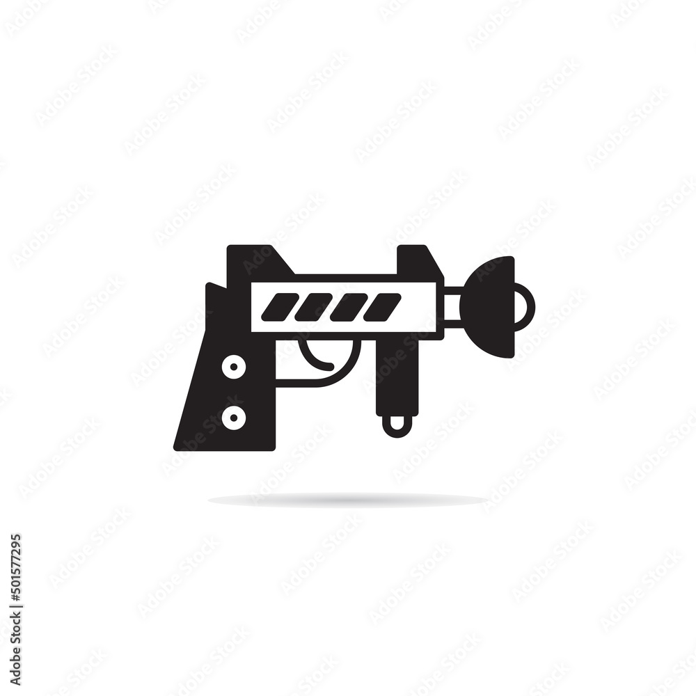 raygun and space gun icon vector illustration raygun and space gun icon vector illustration