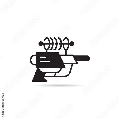raygun and space gun icon vector illustration