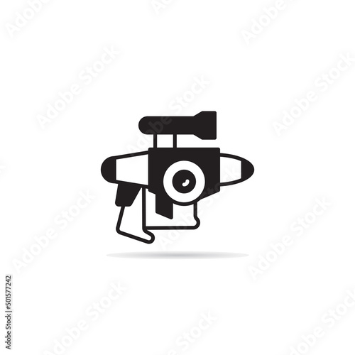 raygun and space gun icon vector illustration