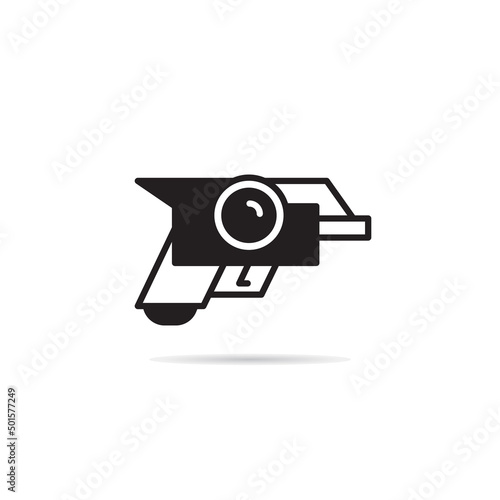 raygun and space gun icon vector illustration
