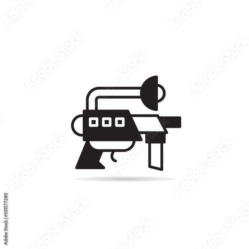 raygun and space gun icon vector illustration