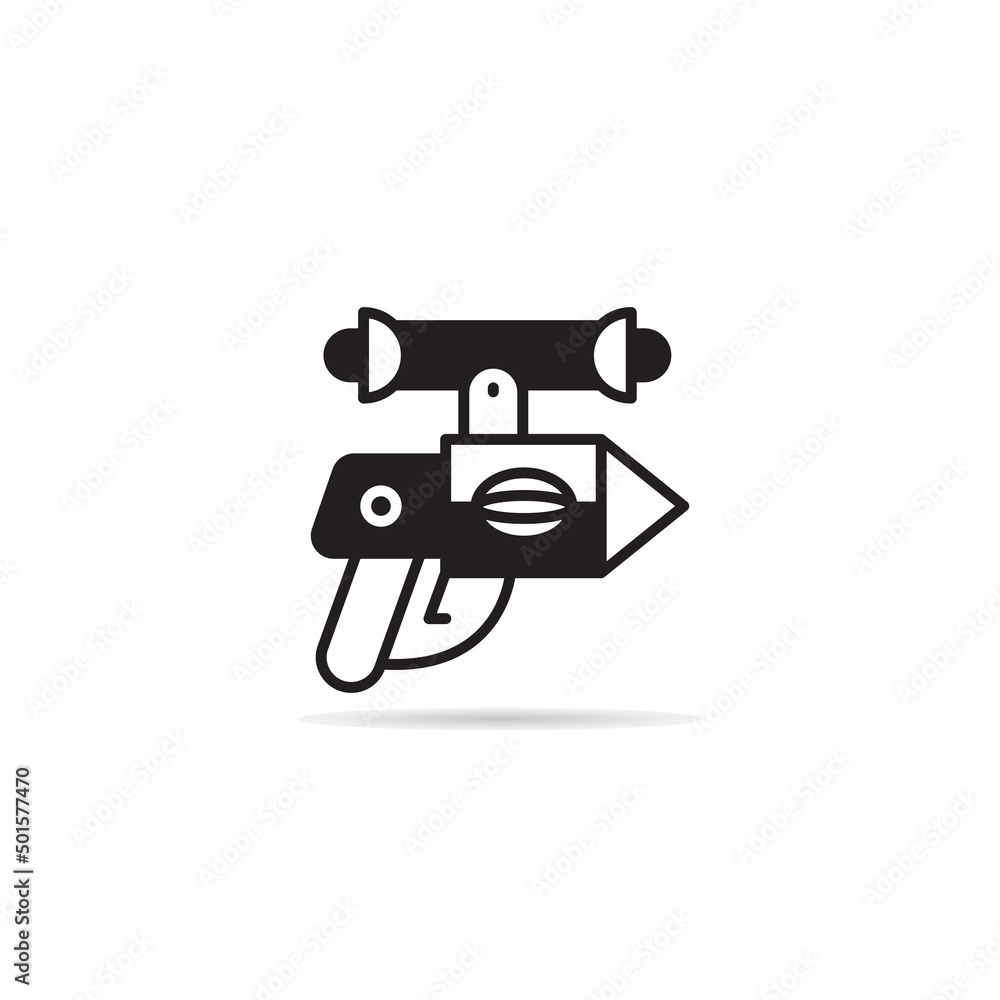 space gun and blaster icon vector illustration space gun and blaster icon vector illustration