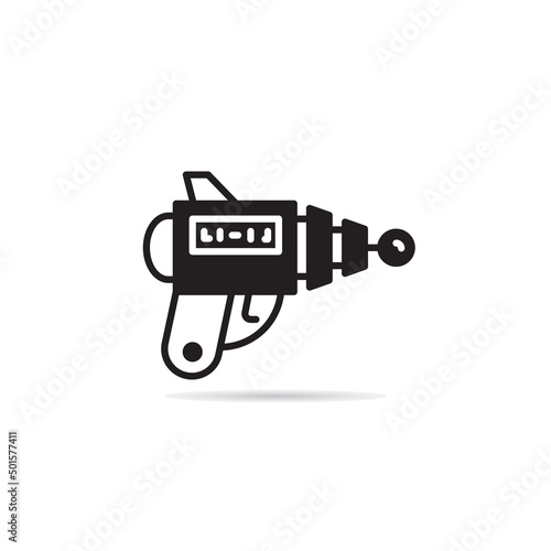 space gun and blaster icon vector illustration