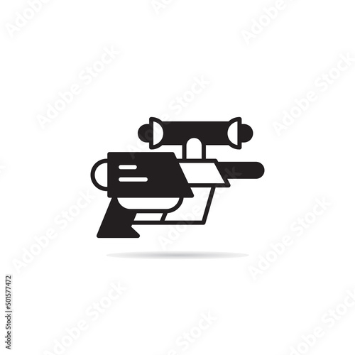 space gun and blaster icon vector illustration