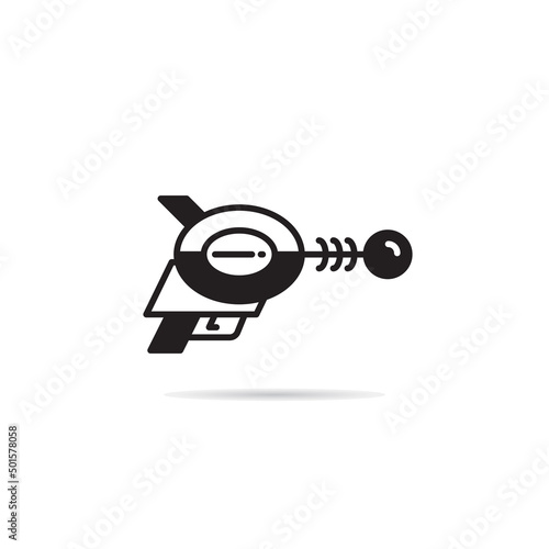 space gun and blaster icon vector illustration