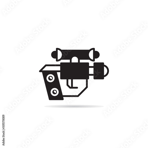 space gun and blaster icon vector illustration