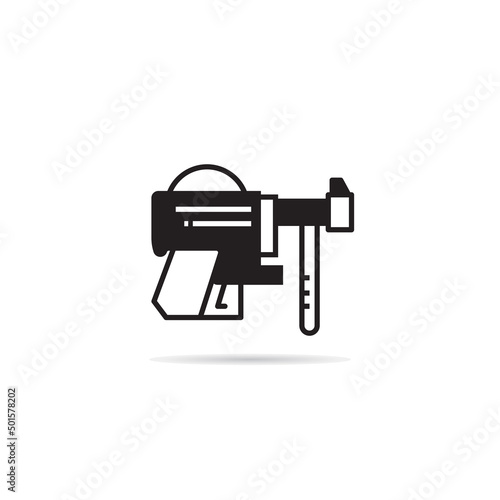space gun and blaster icon vector illustration