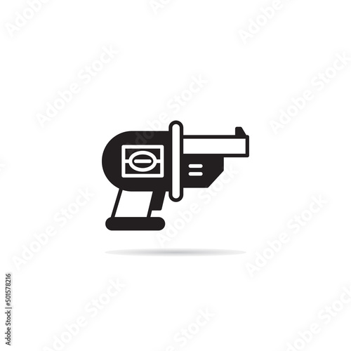 space gun icon vector illustration