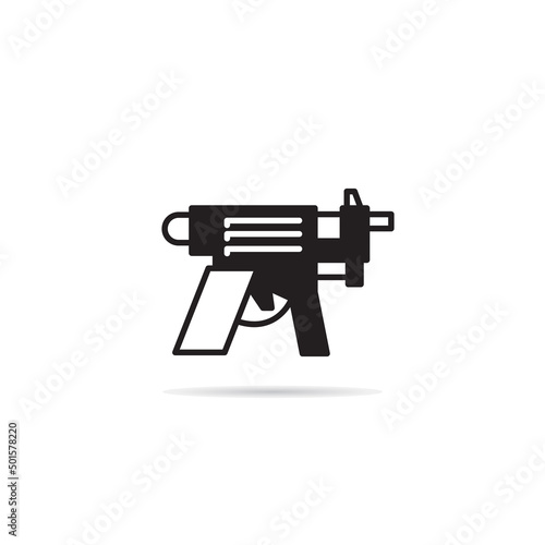 space gun and blaster icon vector illustration