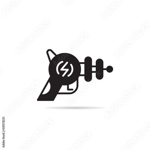 space gun and blaster icon vector illustration