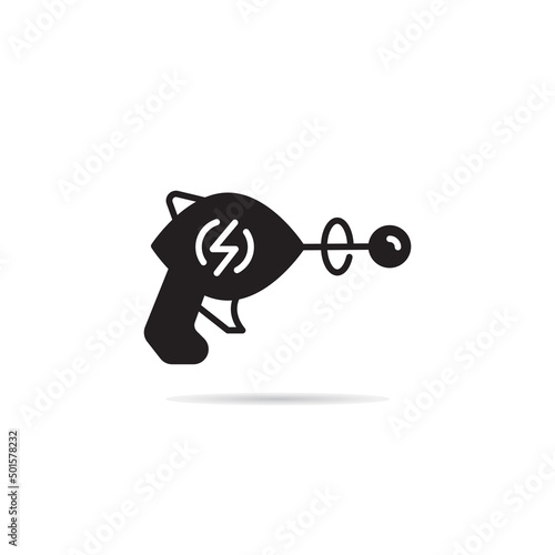 space gun and blaster icon vector illustration