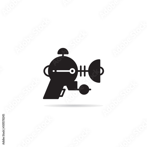 space gun and blaster icon vector illustration