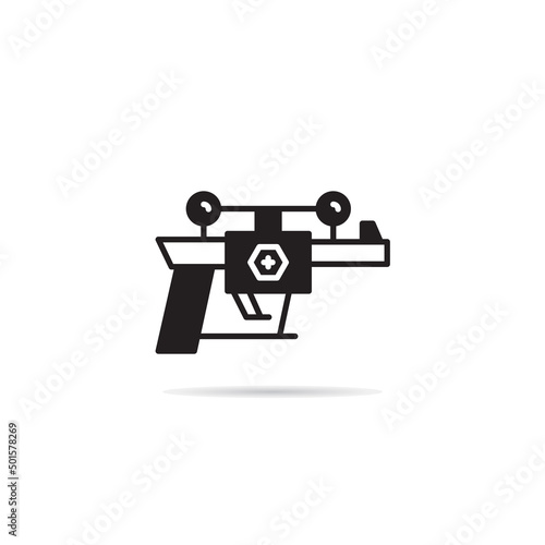 space gun and blaster icon vector illustration