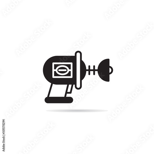 space gun and blaster icon vector illustration