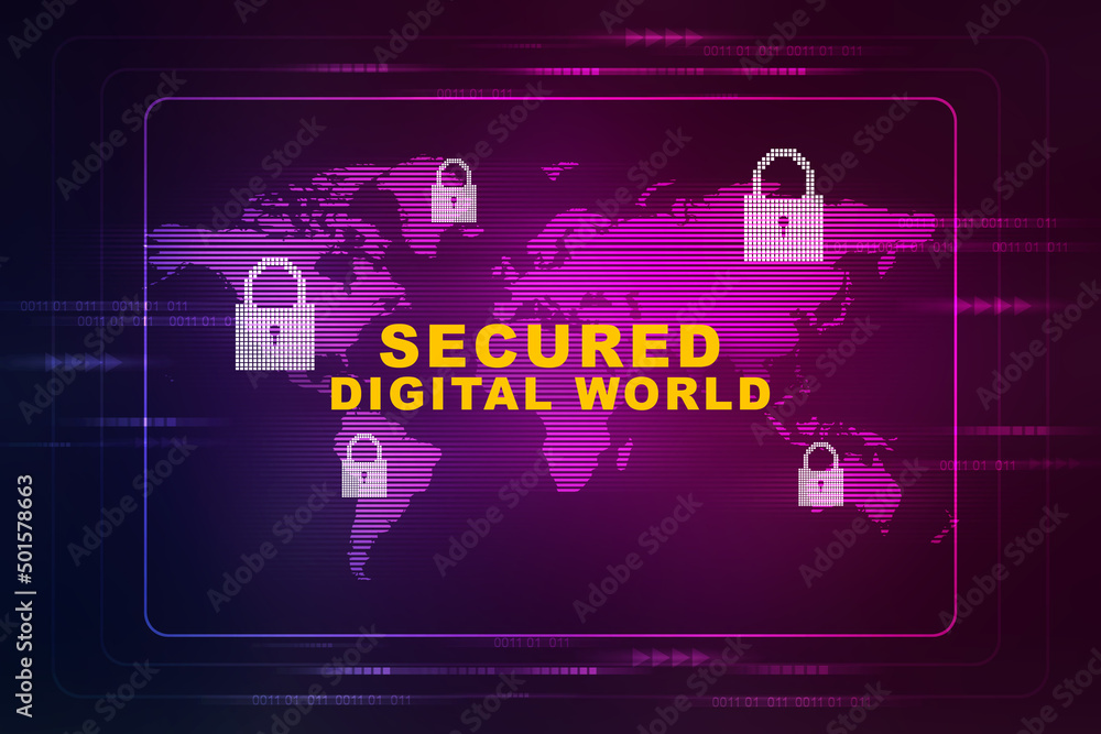 2d illustration Safety concept: Closed Padlock on digital background
2d illustration Safety concept: Closed Padlock on digital background